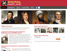 Tablet Screenshot of digitalmaryland.org